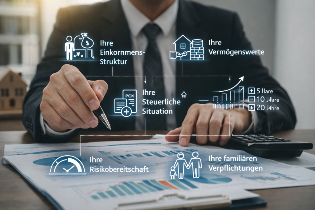 Arbeit von einem Finanzcoach
